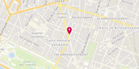 Plan de Starbucks, 26 avenue de l'Opéra, 75001 Paris