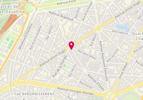Plan de La Mandarine « traiteur asiatique », 45 Rue des Belles Feuilles, 75116 Paris