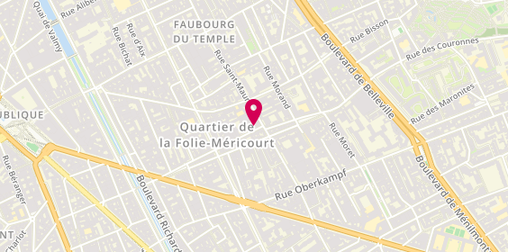 Plan de Ham Fun Academy Pizza, 47 Rue des Trois Bornes, 75011 Paris