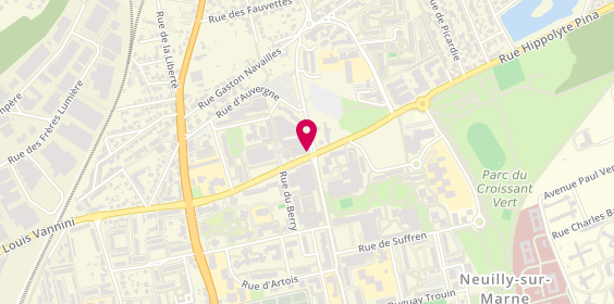 Plan de Chicken Spot, 1 avenue du Dauphiné, 93330 Neuilly-sur-Marne