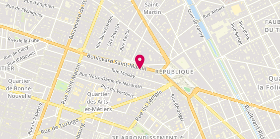 Plan de Meysu, 13Bis Boulevard Saint Martin, 75003 Paris