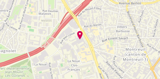 Plan de Centre de la Noue, 15 place du Général de Gaulle, 93100 Montreuil