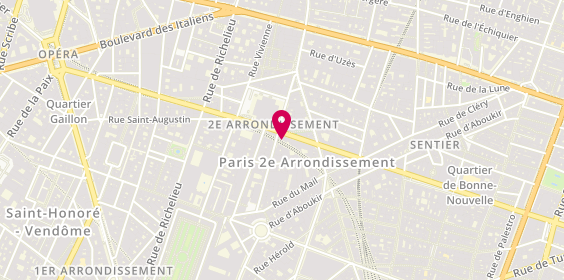 Plan de Cojean Bourse, 121 Rue Réaumur, 75002 Paris