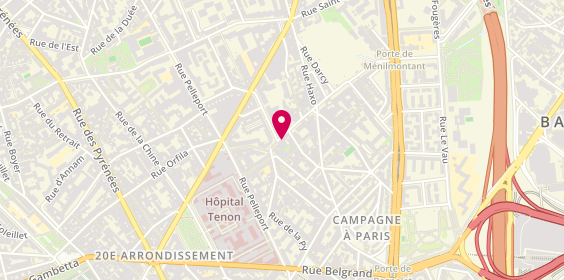 Plan de Burger Lutèce, 30 Rue du Surmelin, 75020 Paris
