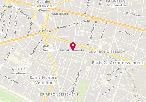 Plan de Grillé, 15 Rue Saint-Augustin, 75002 Paris