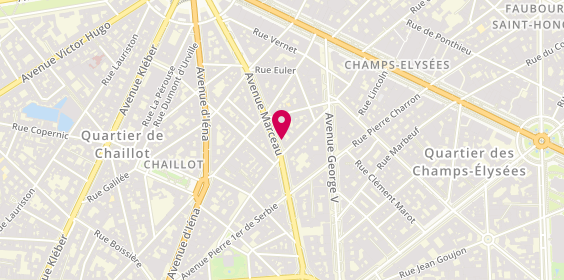 Plan de PeGast Marceau, 48 avenue Marceau, 75008 Paris