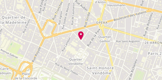 Plan de Au Coin Gourmand, 1 Rue Volney, 75002 Paris