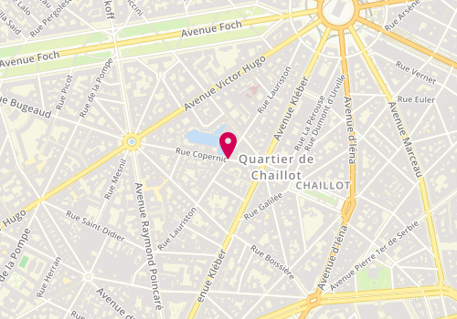Plan de EMI, 13 Rue Copernic, 75116 Paris