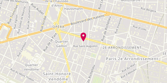 Plan de Cojean, 6 Rue de Choiseul, 75002 Paris