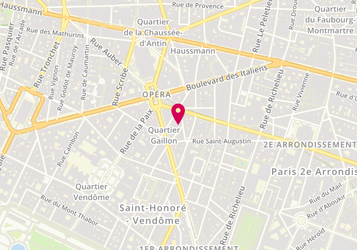 Plan de Tante Juliette d'Antin, 23 Rue d'Antin, 75002 Paris