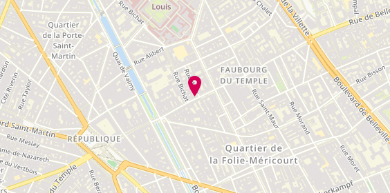 Plan de Ben Long, 51 Rue du Faubourg du Temple, 75010 Paris
