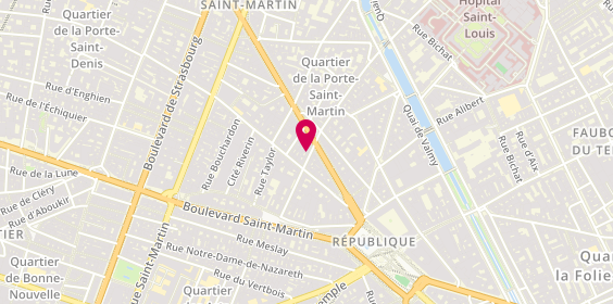 Plan de Kyd, 25 Rue de Lancry, 75010 Paris
