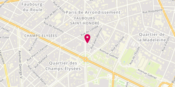 Plan de Subway, 11 Rue de Ponthieu, 75008 Paris