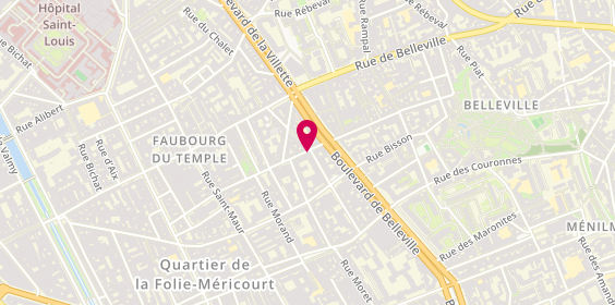 Plan de Pizza Center Milano, 36 Rue de l'Orillon, 75011 Paris