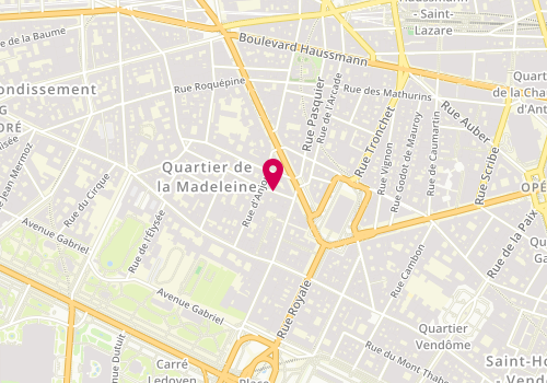 Plan de Mad, 7 Rue Surène, 75008 Paris