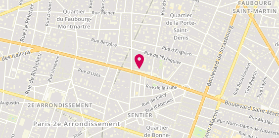 Plan de Blue Marmara, 40 boulevard de Bonne Nouvelle, 75010 Paris