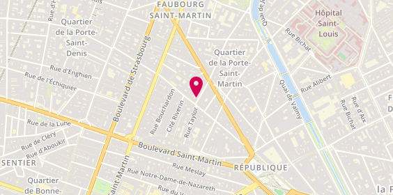 Plan de La Bibimerie, 1 Rue Lucien Sampaix, 75010 Paris