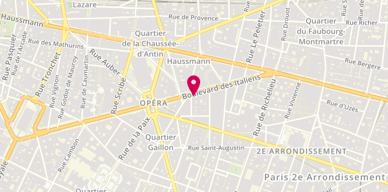 Plan de Noura Opéra, 29 Boulevard des Italiens, 75002 Paris