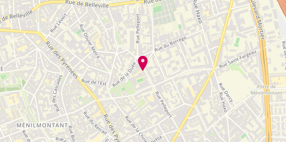 Plan de L'Atelier du Kebab, 119 Rue Pelleport, 75020 Paris