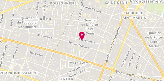 Plan de As burger, 23 Rue d'Enghien, 75010 Paris