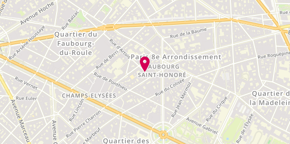 Plan de L'Artoise, 5 Rue d'Artois Droite, 75008 Paris
