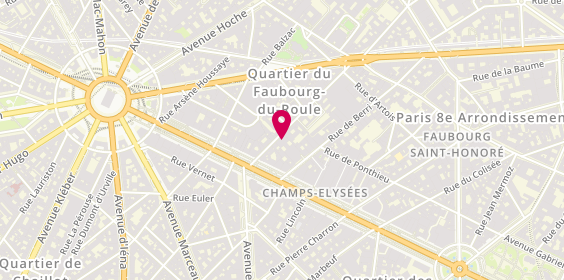 Plan de La Jonque d'Or, 14 Rue Washington, 75008 Paris