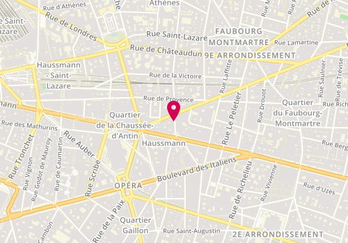 Plan de New Balal, 25 Rue Taitbout, 75009 Paris