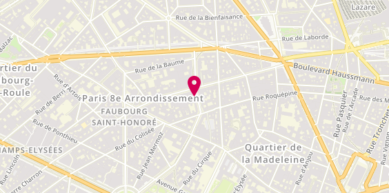 Plan de Cojean, 11 avenue Delcassé, 75008 Paris