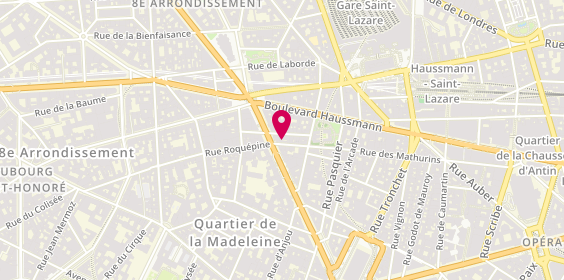 Plan de Cojean Mathurins, 64 Rue des Mathurins, 75008 Paris