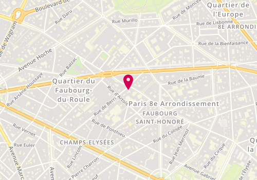 Plan de Sushi Parisien, 42 Rue de Berri, 75008 Paris