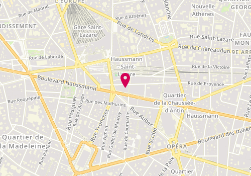 Plan de Cojean, 64 Boulevard Haussmann, 75009 Paris