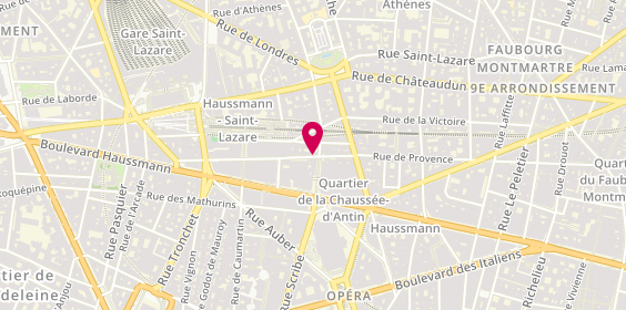 Plan de Steflo, 80 Rue de Provence, 75009 Paris