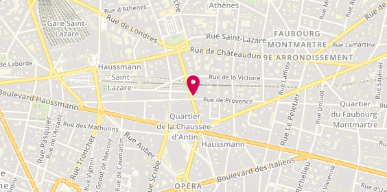 Plan de La Brioche Dorée, 56 Rue de la Chau. d'Antin, 75009 Paris