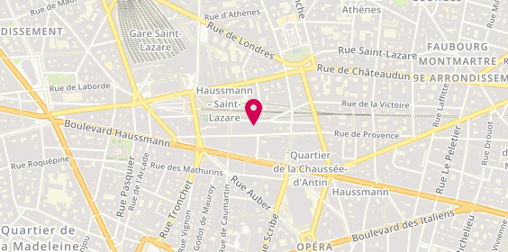 Plan de Mcdonald's, 96 Rue de Provence, 75009 Paris