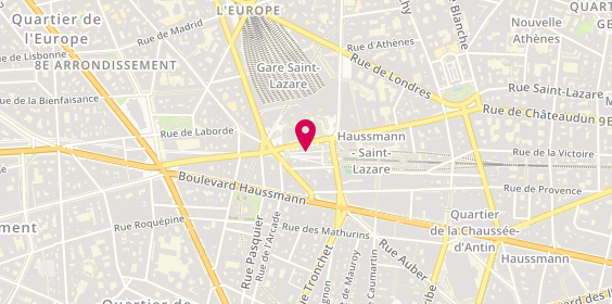 Plan de McDonald's, 119 Rue Saint-Lazare, 75008 Paris
