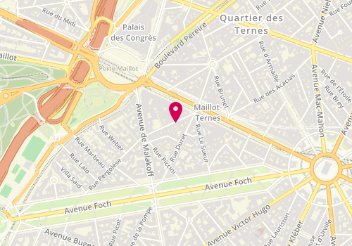 Plan de Best Falafel, 7 Rue Pergolèse, 75116 Paris