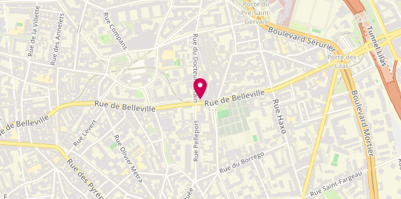 Plan de Kebab city, 253 Rue de Belleville, 75019 Paris