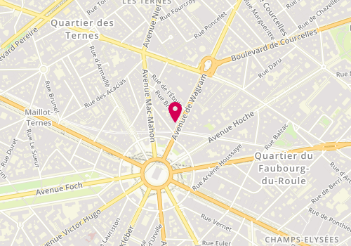 Plan de O'tacos, 15 avenue de Wagram, 75017 Paris
