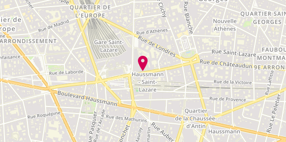 Plan de Exki, 96 Rue Saint-Lazare, 75009 Paris