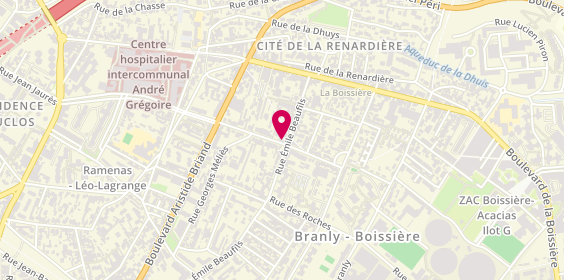 Plan de Pizza Time, 59 Rue de la Demi Lune, 93100 Montreuil