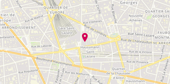 Plan de O Nil Gou, 3 Rue de Budapest, 75009 Paris