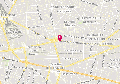 Plan de Cojean, 55 Rue de Châteaudun, 75009 Paris