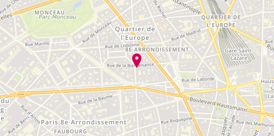 Plan de Cojean, 31 Rue de la Bienfaisance, 75008 Paris