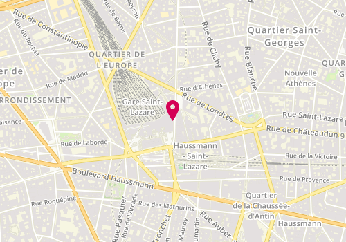 Plan de Picto Cadet, Gare Saint Lazare 13 Rue Amsterdam, 75008 Paris