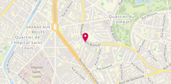 Plan de Hasdrubal, 85 avenue Simon Bolivar, 75019 Paris