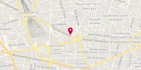 Plan de Soup & juice St Lazare, 4 Rue de Londres, 75009 Paris