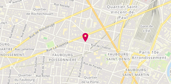 Plan de Delices d'Hauteville, 94 Rue Hauteville, 75010 Paris