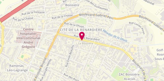 Plan de Bkf Montreuil, 156 Boulevard de la Boissiere, 93100 Montreuil