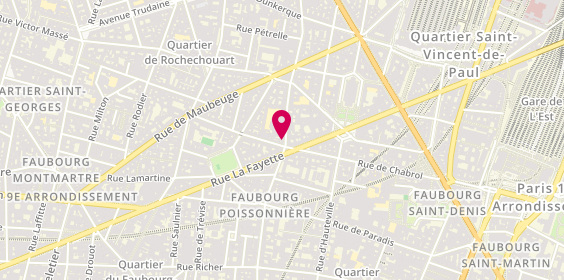 Plan de 42 Degrés, 109 Rue du Faubourg Poissonnière, 75009 Paris