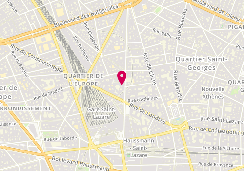 Plan de Ubano Cafe, 35 Rue d'Amsterdam, 75008 Paris